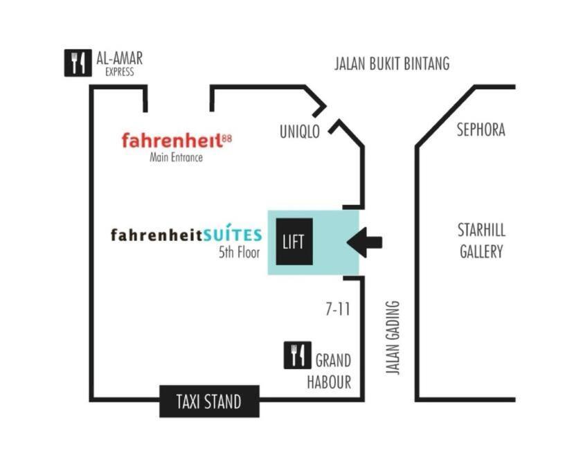 Fahrenheit Condo Bukit Bintang Kl 2R By Roseline Kuala Lumpur Exterior photo